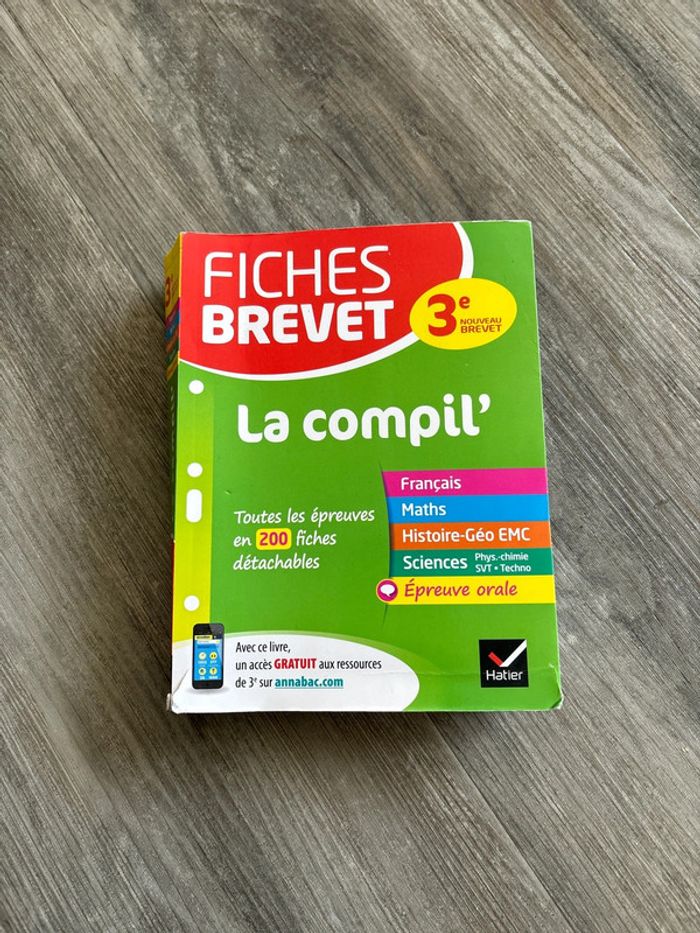 Livre fiches brevet 3e