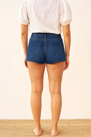 Short en jean foncé - Kiabi - taille 38