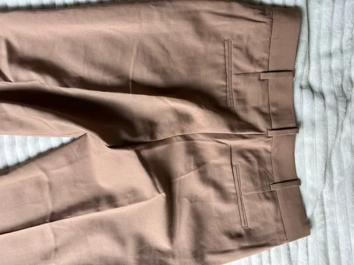 Pantalon droit camel zara - photo numéro 5