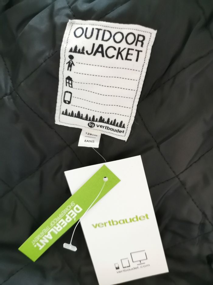 Blouson noir esprit motard Vertbaudet 8 Ans - photo numéro 6