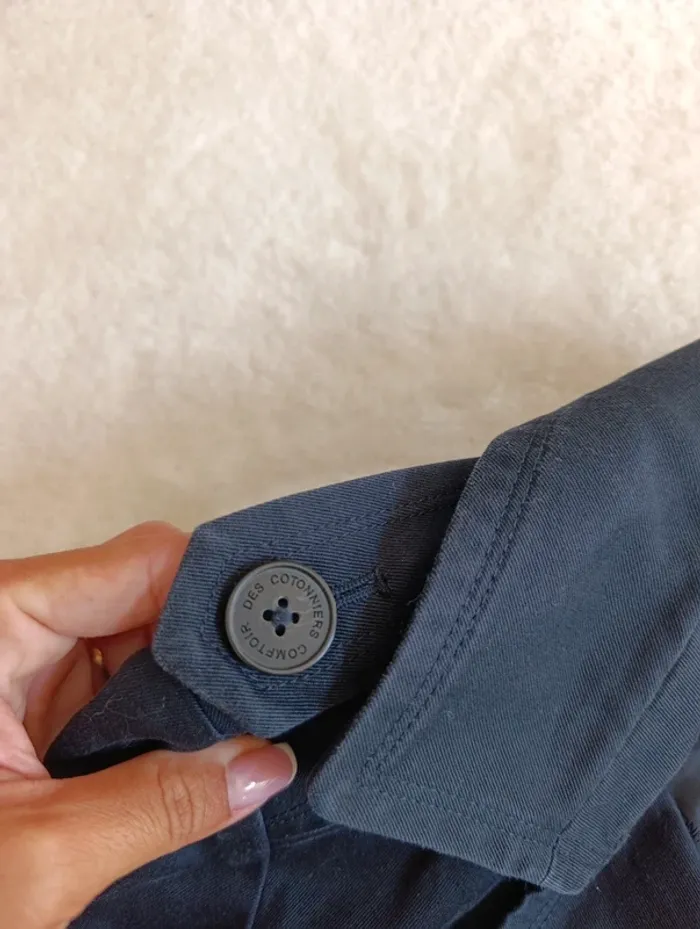 Trench Comptoir des cotonniers bleu marine 36 100% coton - photo numéro 9