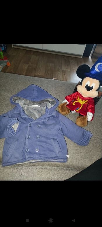 Manteau doux à l'intérieur