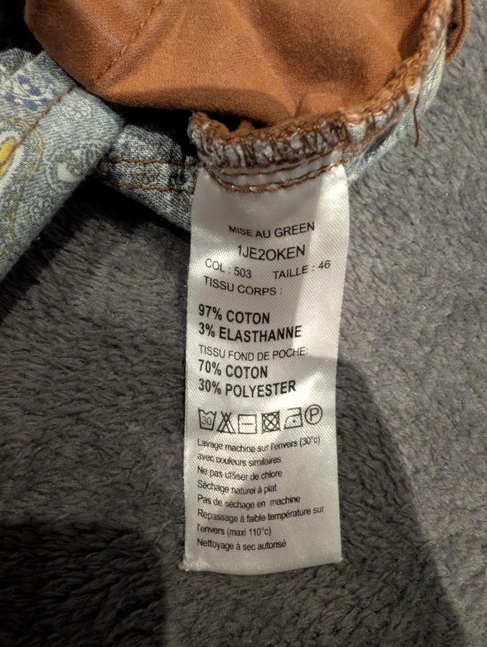 Pantalon mise au green marron taille 46 - photo numéro 6