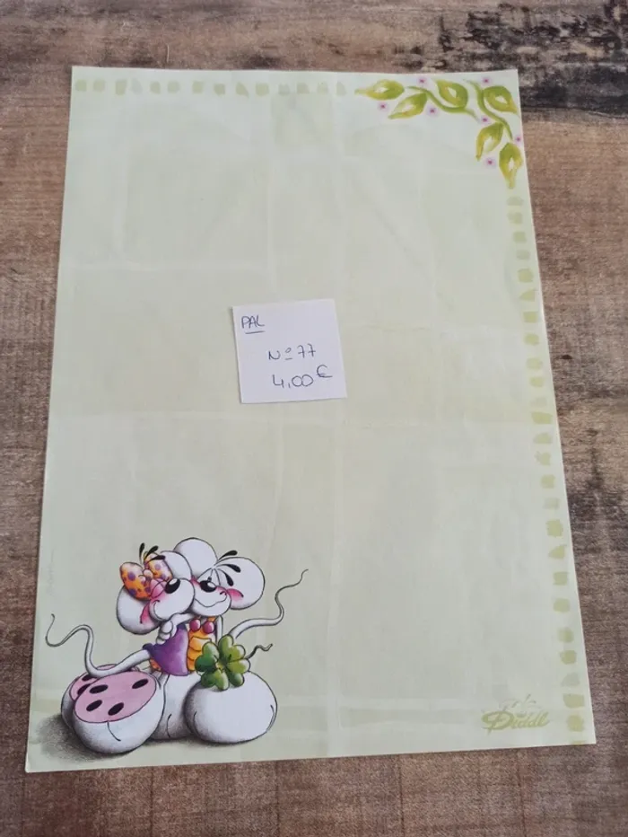 Papier à lettre Diddl 77 4,00€
