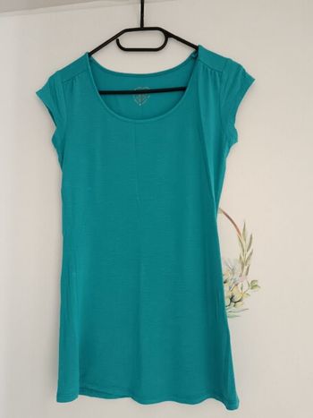 Tee shirt basic bleu /vert cache cache 36