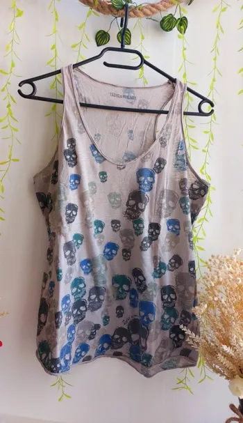 Débardeur Zadig & Voltaire – XS – Crème/Multicolore – État : Très bon