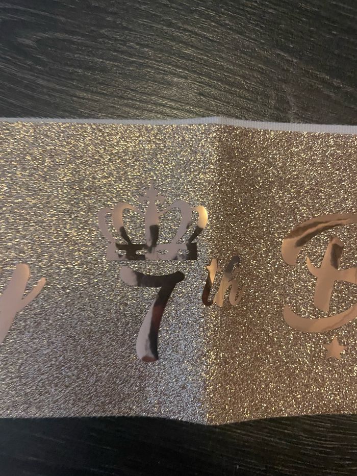 Diadème + écharpe anniversaire 7 ans - photo numéro 3