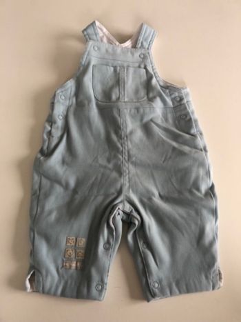 Salopette bébé épaisse bleu clair Obaibi 3M