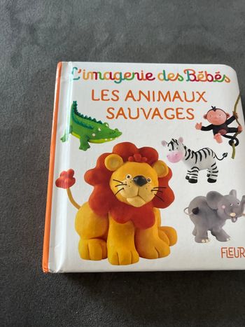 Livre bébé l’imagerie des bébés fleurus les animaux sauvages