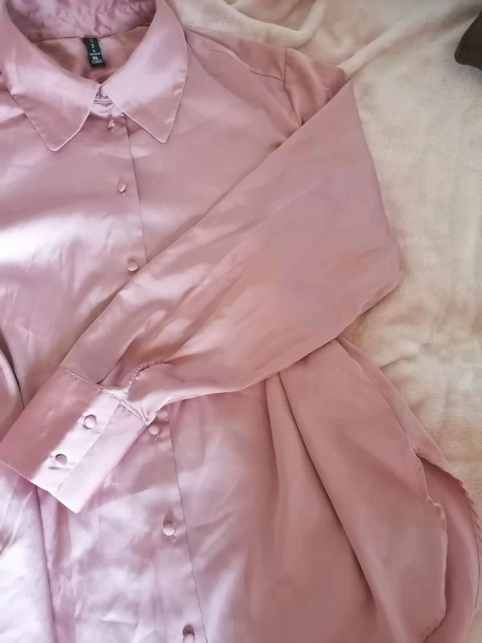 Veste satiné rose - photo numéro 3