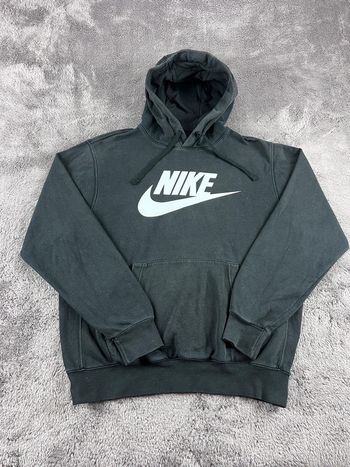Nike Sweat à Capuche Noir Logo Blanc – Taille M Streetwear Homme