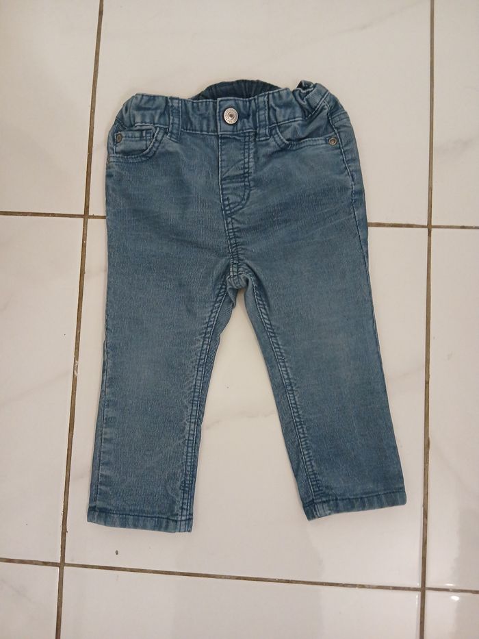 Pantalon bebe garcon 2 poches devant et derriere - photo numéro 2