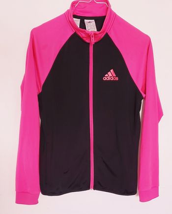 Adidas Original - Sweat de sport pour fille rose fluo, taille 13 - 14 ans