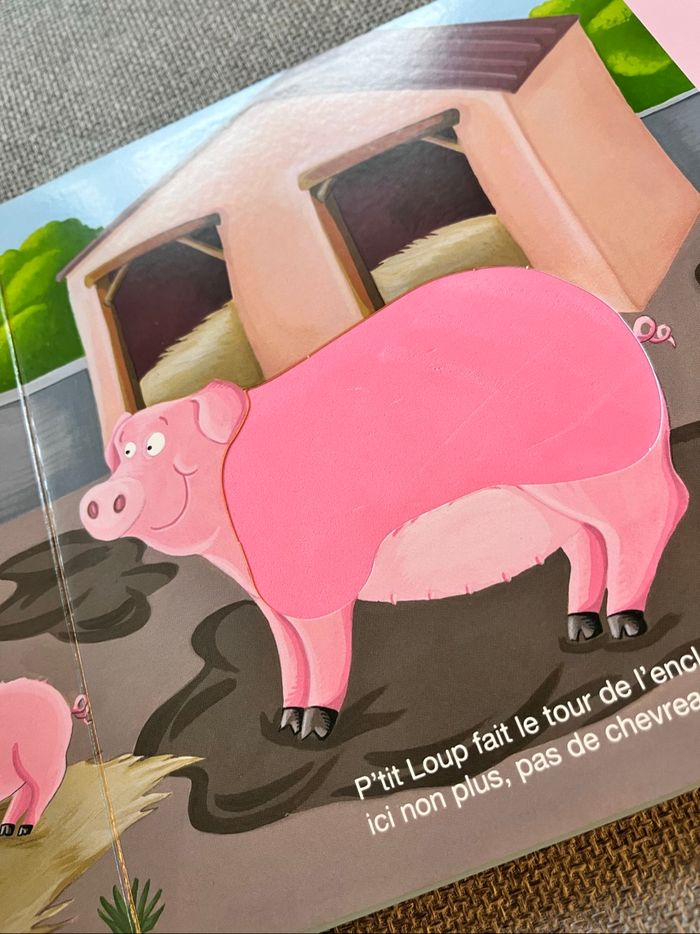 Livre à toucher « P’tit loup à la ferme » - photo numéro 6