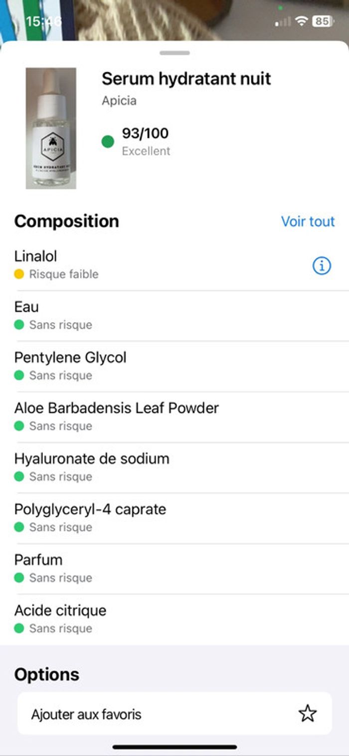 Apicia - Sérum hydratant nuit acide hyaluronique - photo numéro 4