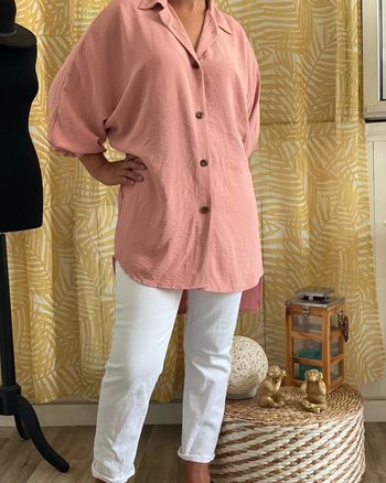 Chemise rose