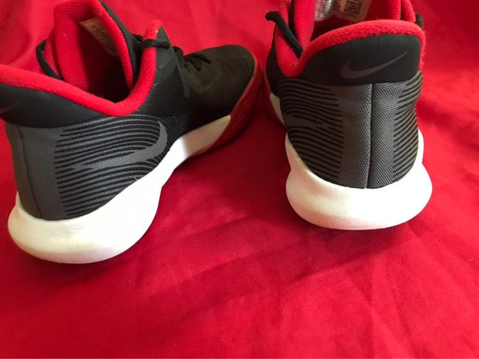 Baskets Nike précision 4 noir et rouge université taille 39 - photo numéro 8