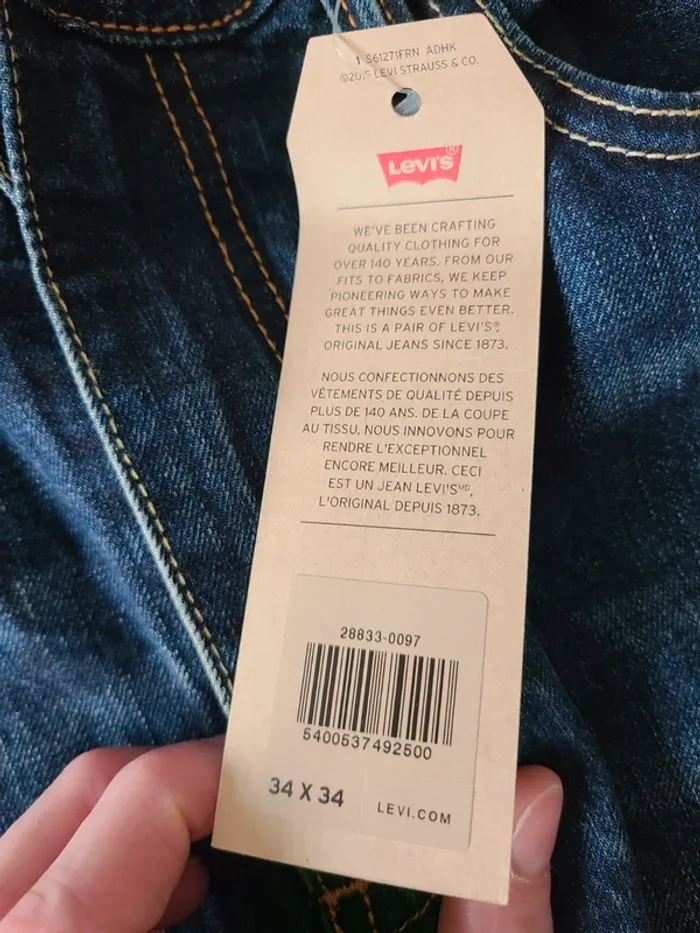 Jeans LEVIS 512 NEUF avec étiquettes - photo numéro 5