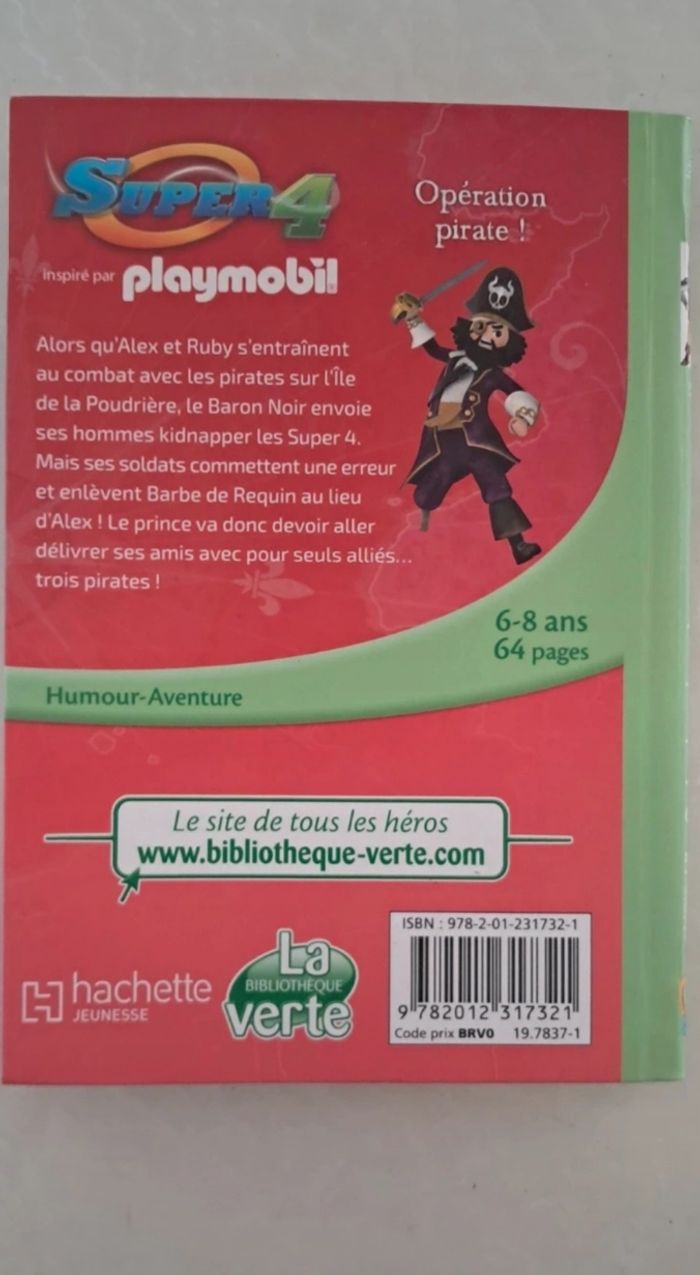 Livre enfant Super 4 Playmobil - photo numéro 2