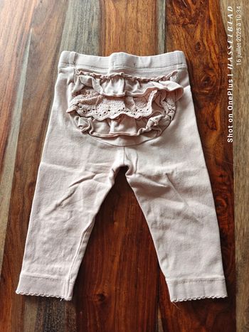 Legging vieux rose froufrous