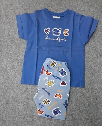 Ensemble tee shirt et short taille 3 ans