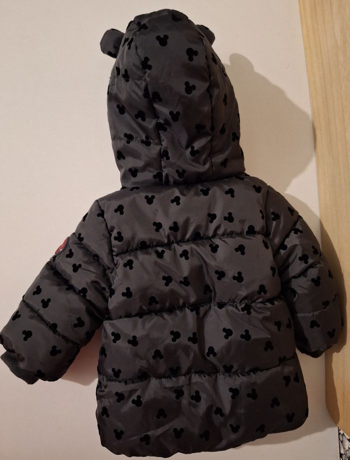 Doudoune intérieur polaire grise imprimée têtes de Mickey - photo numéro 5