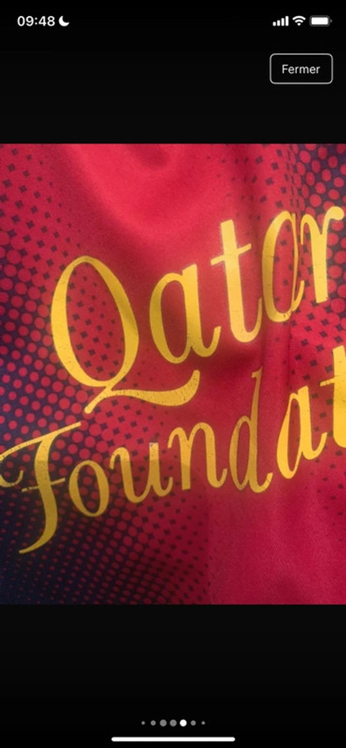 Jolie t-shirt de foot Barcelone enfant - photo numéro 8