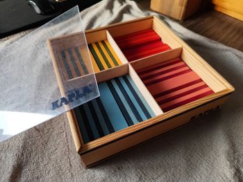 Kapla couleur coffret octocolor de 100 planches multicolore jeu en bois