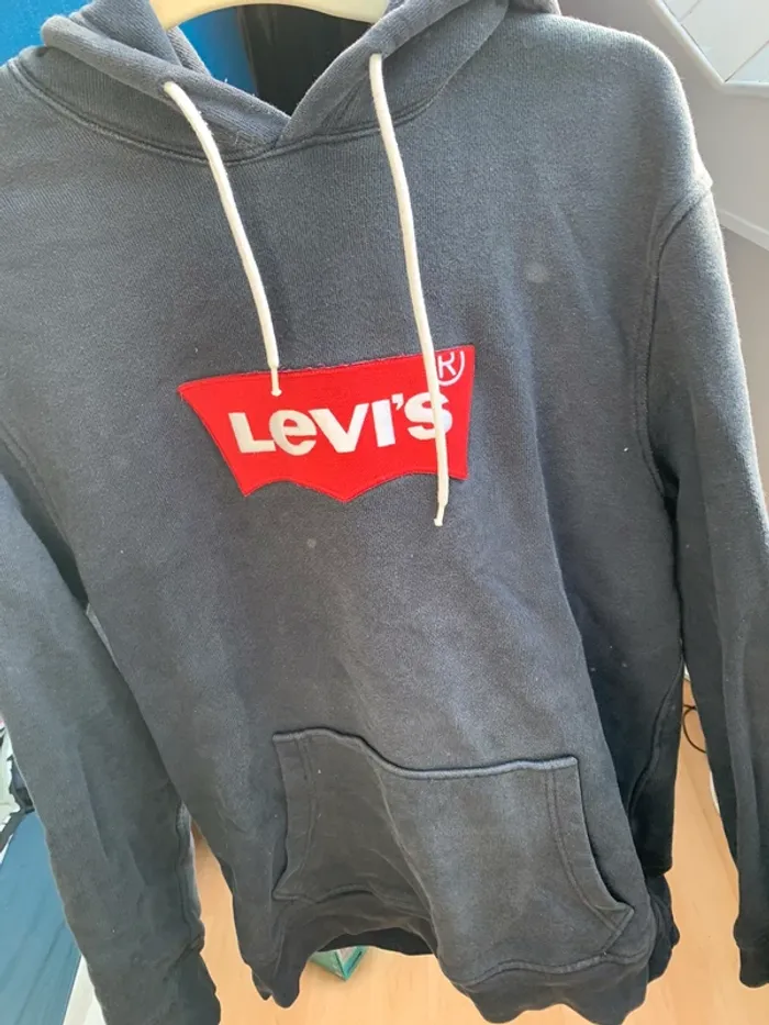 Sweat à capuche Levi’s bleu marine