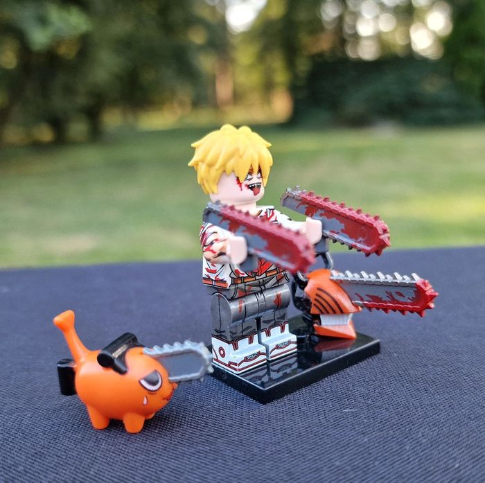 Minifigure Manga Chainsaw Man Denji chemise en sang n2.3 - photo numéro 2