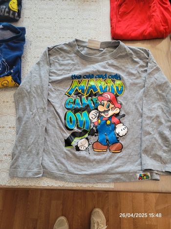 T-shirt manche longue super mario