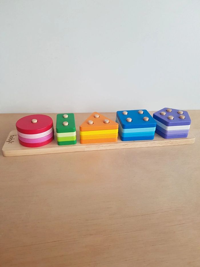 Boby puzzle encastrement bois formes et couleurs - photo numéro 16