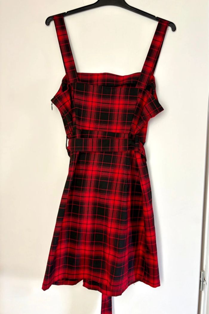 Robe chasuble pinafore motif tartan H&M 40 - photo numéro 4