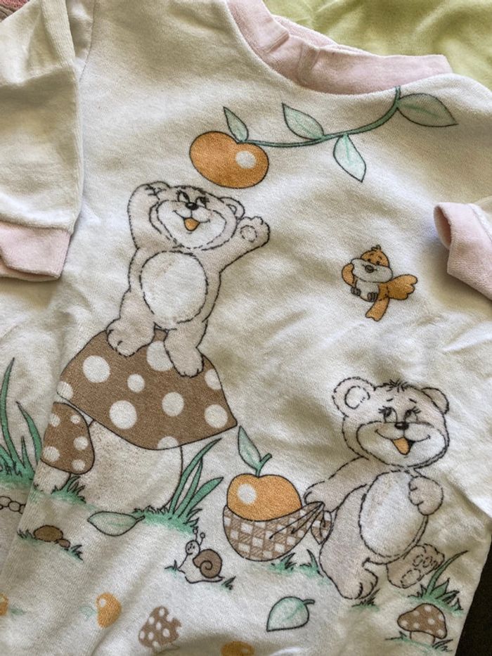 Lot ensemble pyjama bébé fille 12 mois vêtement nuit - photo numéro 2