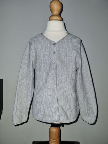 Gilet gris clair Okaidi 3 ans