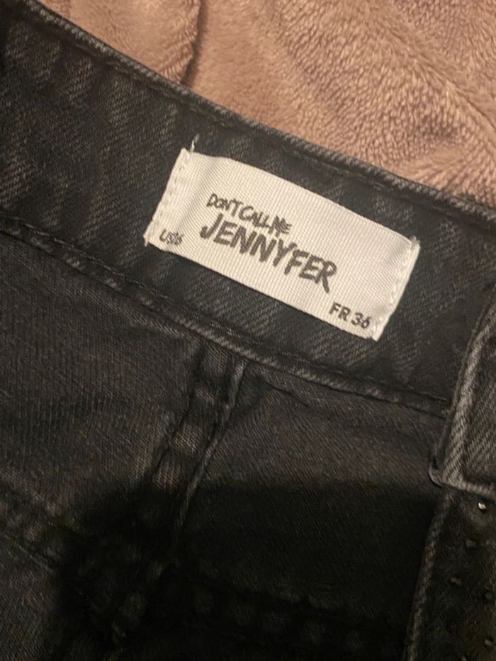 jean large pattes def noir à paillettes - photo numéro 4