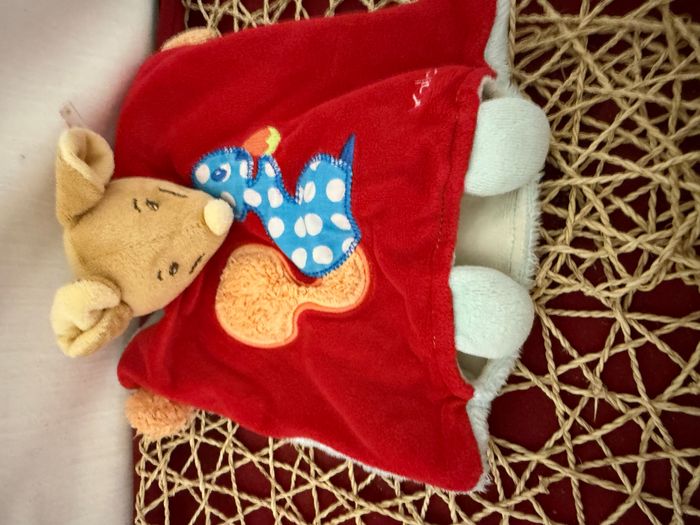 Souris KALOO doudou marionnette rouge écureuil - photo numéro 3