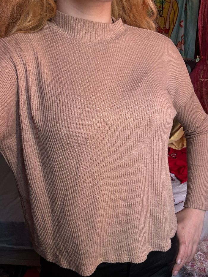 Pull léger beige taille s - photo numéro 4