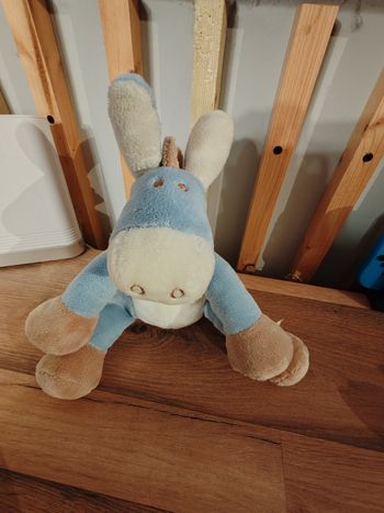 Âne Paco noukies bleu et marron