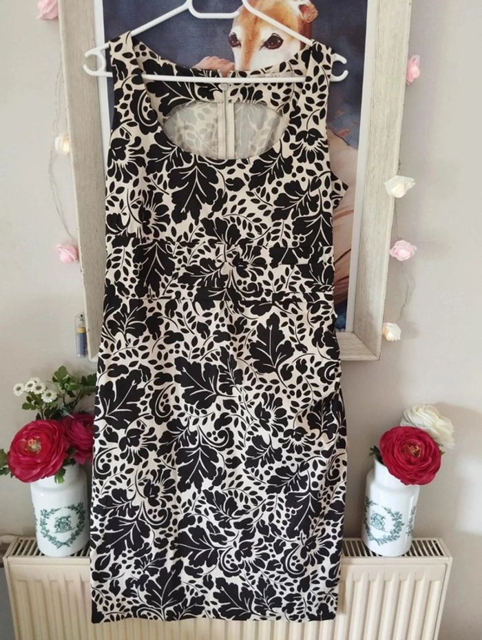 🌾Robe Noire & Crème Imprimé Floral Nougat London T36/38🌾 - photo numéro 14