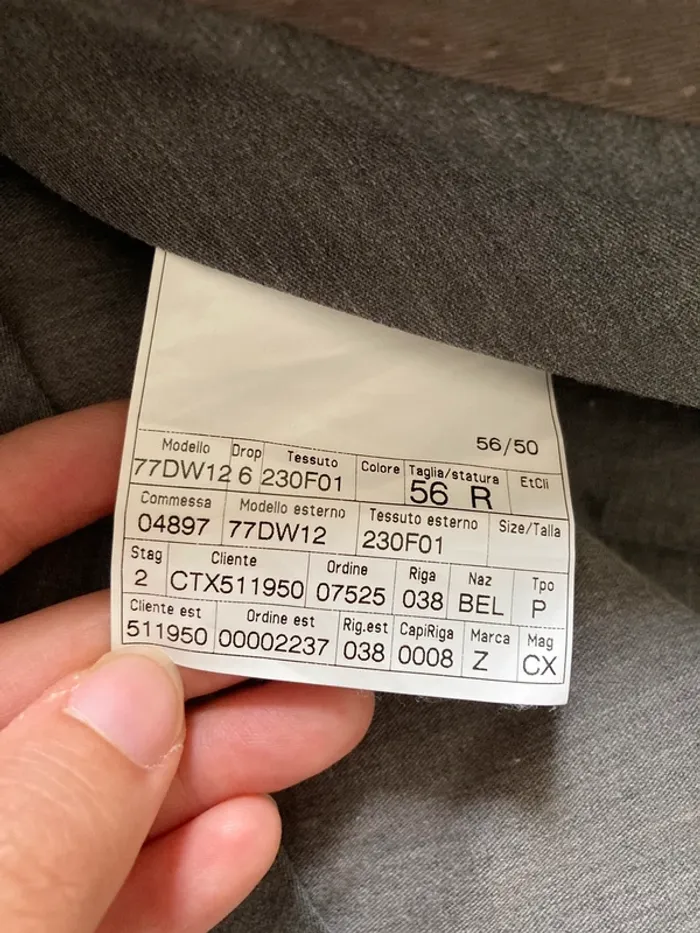 Superbe pantalon gris 100% laine || Ermenegildo Zegna - photo numéro 10