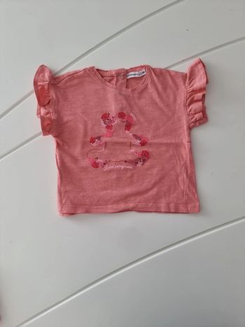T-shirt rose 12 mois