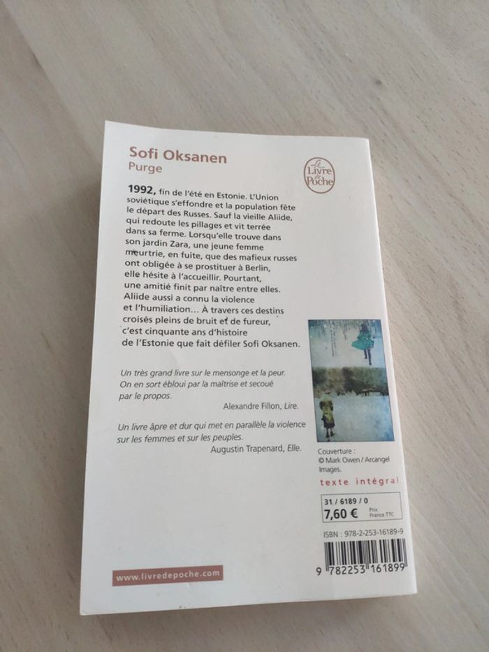 Livre poche Purge Oksanen prix femina étranger - photo numéro 6
