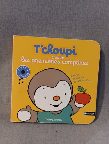 Livre sonore T'choupi chante les premières comptines