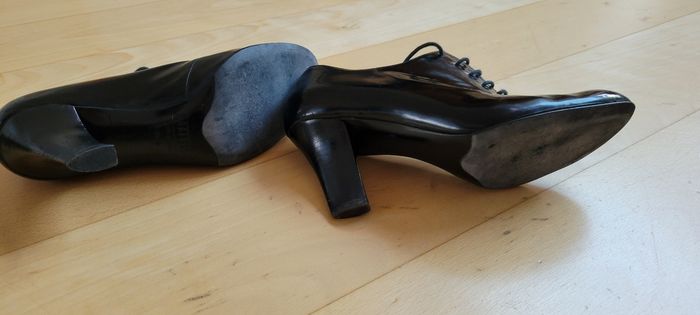 Bottines à talons Fratelli Rossetti cuir verni noir - photo numéro 6
