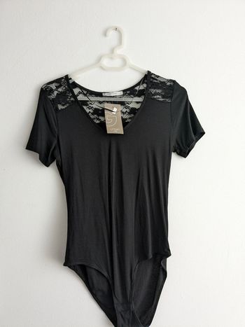 Body noir dentelles S Gemo