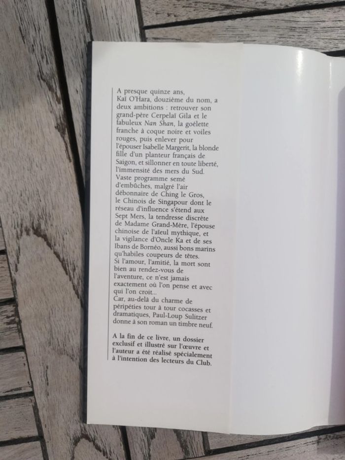 L'enfant des sept mers de Paul-Loup Sulitzer - photo numéro 2