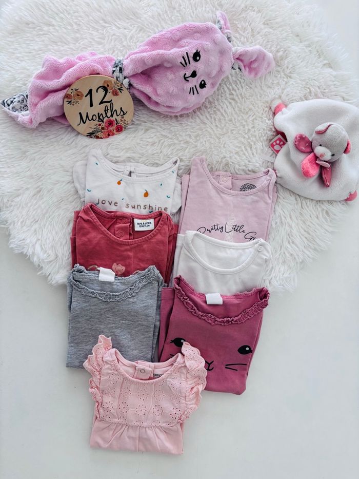 Lot t-shirt ML fille