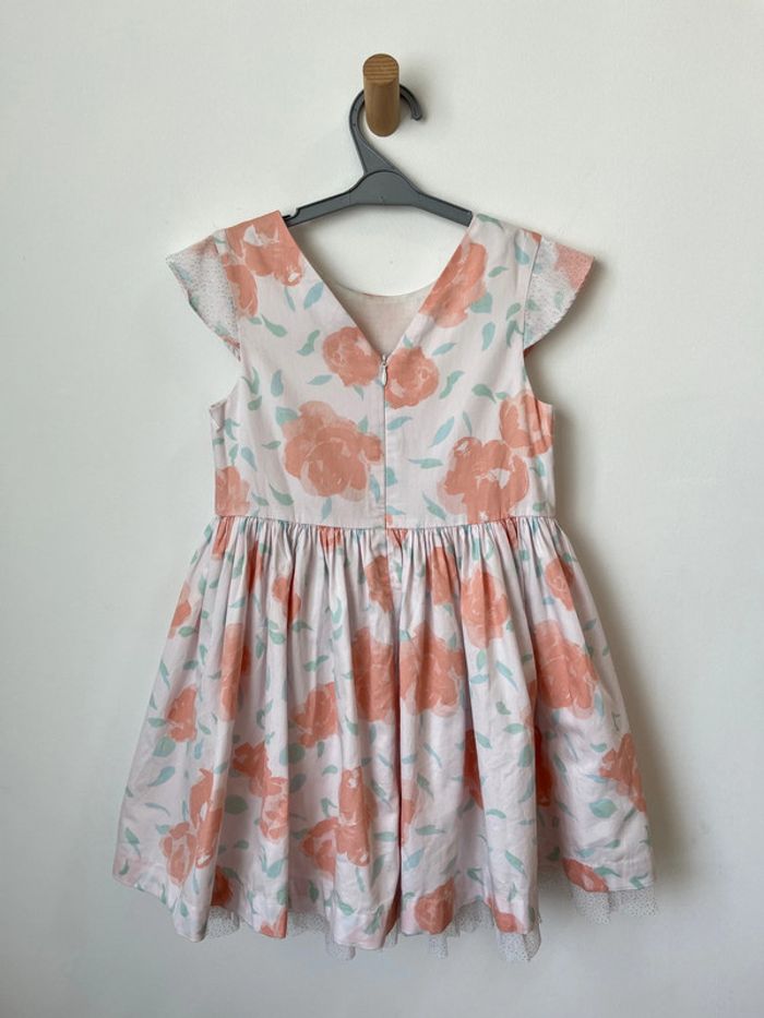 Robe rose à fleurs (détails en tulle pailleté) - Petit Bateau 6 ans (116cm) - photo numéro 12