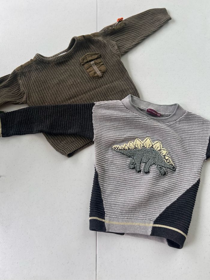 Lot de deux pulls sergent major/ la fabrique des garçons  taille 3 ans  Très bon état    Prix sur les lots               #bebefille6mois   #bebegarcon #naissance #naissancegarcon #nourrisson #maternité #sacfemme #grossesse #ensemblebebe #prixnegociab - photo numéro 3